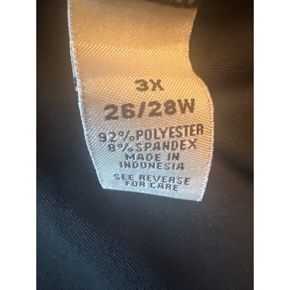 Catherines Womens Plus Size Black Tank Top 3X 26/28W Polyester & Spandex - Picture 4 of 6